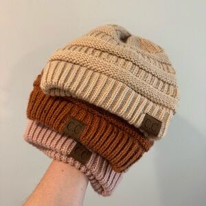 CC Beanie Bundle X3‎ Pink Orange Tan